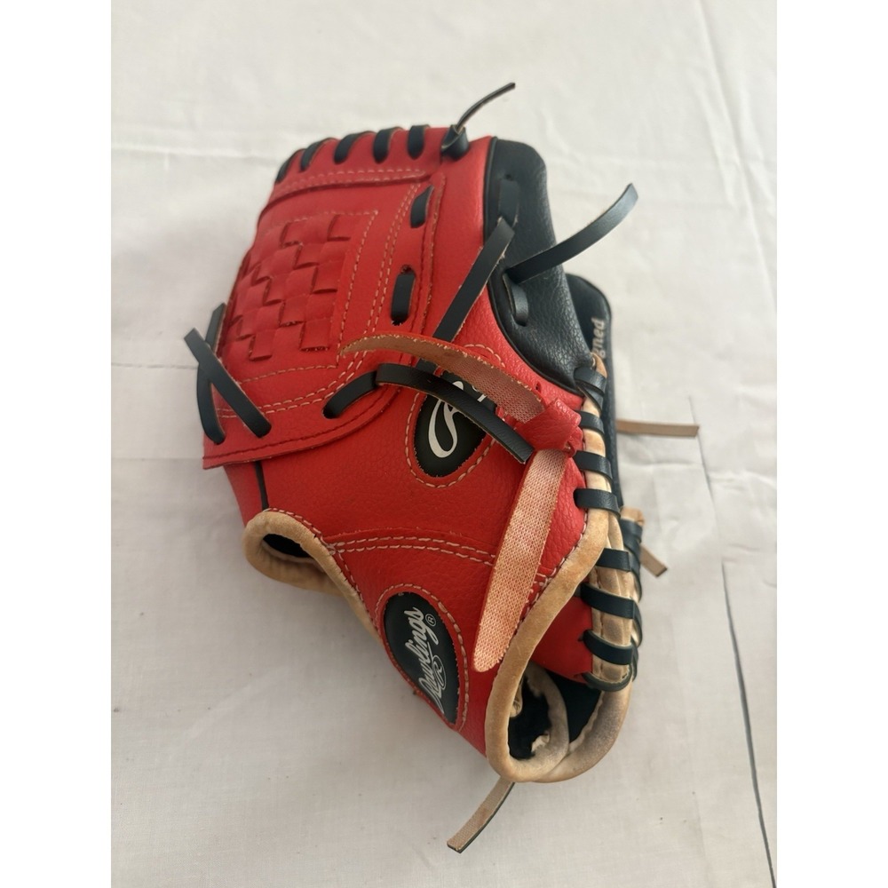 Rawlings Player Series PL90SN 9" Tee Ball Glove - Right Hand Throw RED